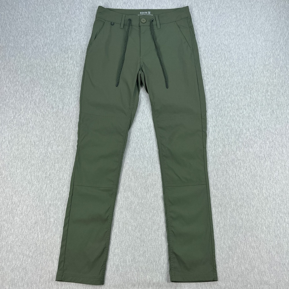 Roark Explorer Adventure Pant Mens 28 *Fits 30x31 Olive Green Slim Fit Stretch
